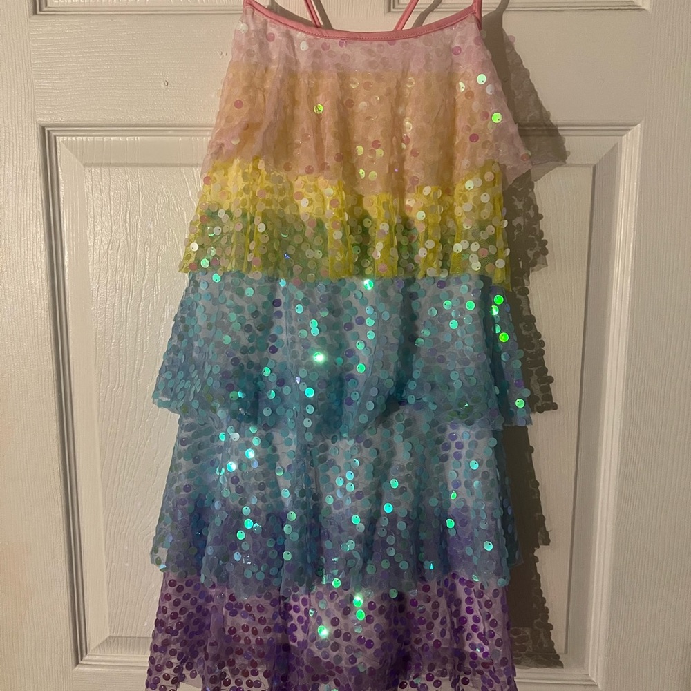 Rainbow Sequin Dress
